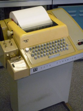 The Model 33 Teletype was popular during the 1970's due to its affordability. This was one of the first machines to use ASCII code.