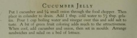 Cucumber Jelly